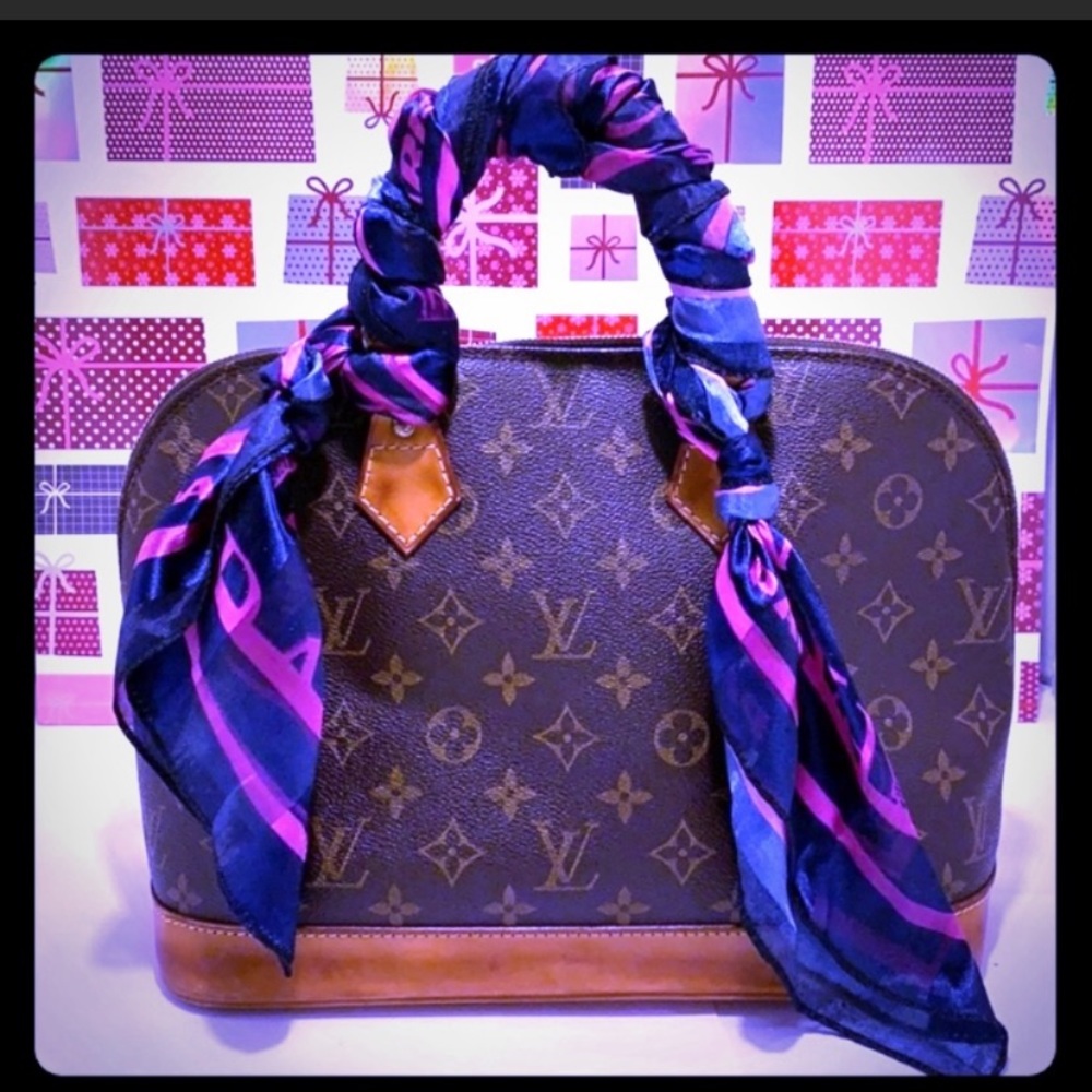 GU Louis Vuitton Monogram ALMA Satchel Handbag